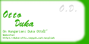 otto duka business card